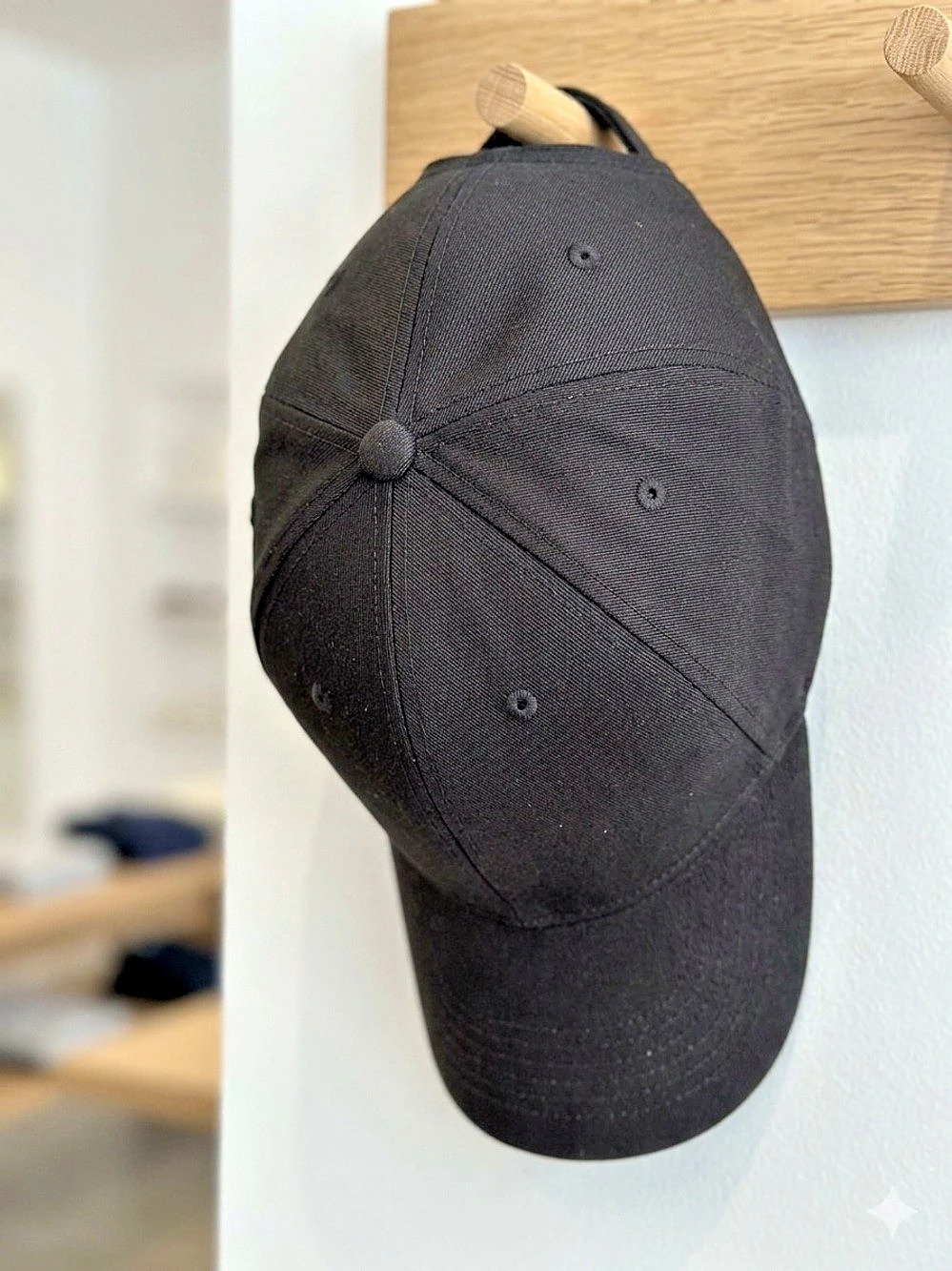 Black Baseball Cap - Picture 6 of 11